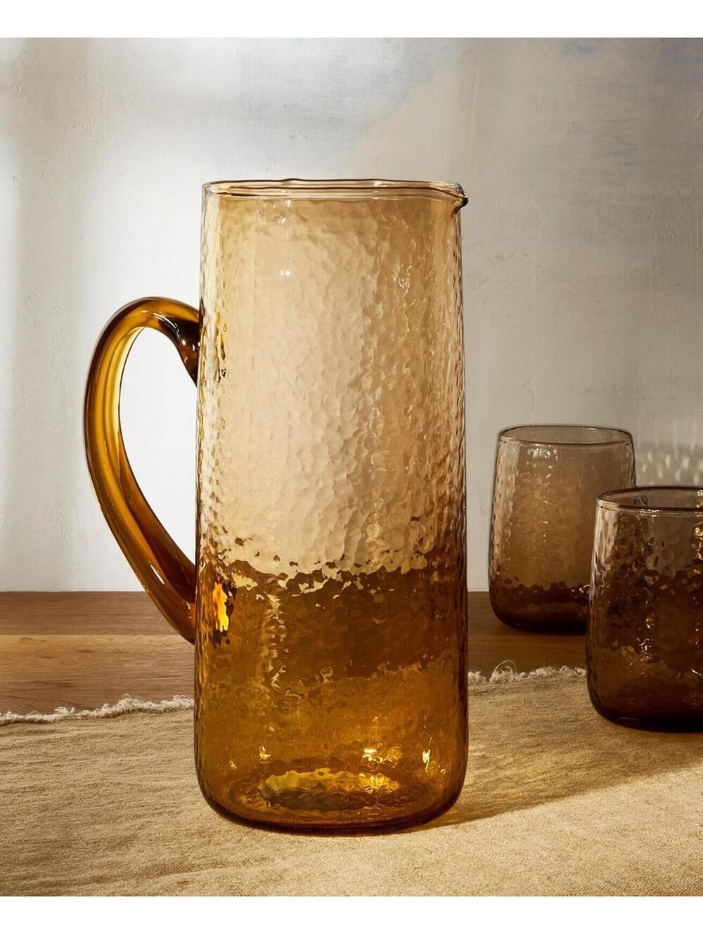 $70 Oake Textured Pitcher 62.5 Oz  3.9“ Dia X 10”
